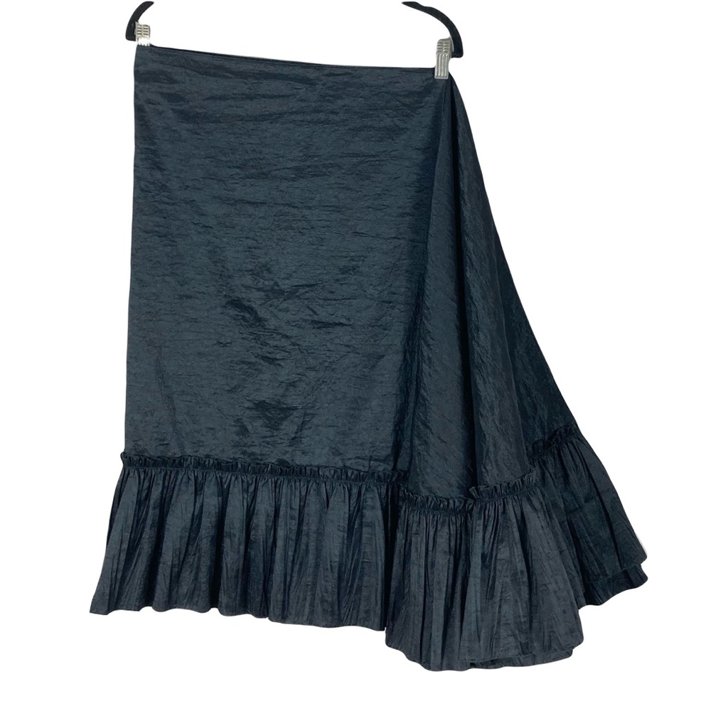 La Perla Midnight Black Ruffled Robe - Picture 6 of 12